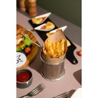 Корзинка для картофеля фри Доляна «Честер», d=10 см, h=10 см - Фото 4