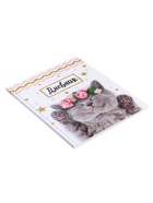 Дневник школьный для 1-11 классов, «Котенок с розами», твёрдая обложка 7БЦ, глянцевая ламинация, 40 листов - Фото 4