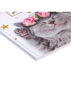 Дневник школьный для 1-11 классов, «Котенок с розами», твёрдая обложка 7БЦ, глянцевая ламинация, 40 листов - Фото 5