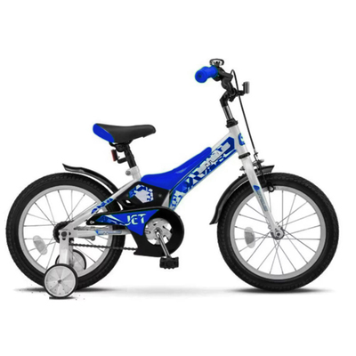 Велосипед 16" Stels Jet, Z010, цвет белый/синий
