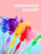 Ручка-прикол Calligrata «Утёнок с хохолком», синий стержень, шариковая, МИКС - Фото 2