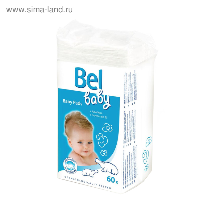 Детские ватные подушечки Bel Baby Pads, 60 шт. - Фото 1