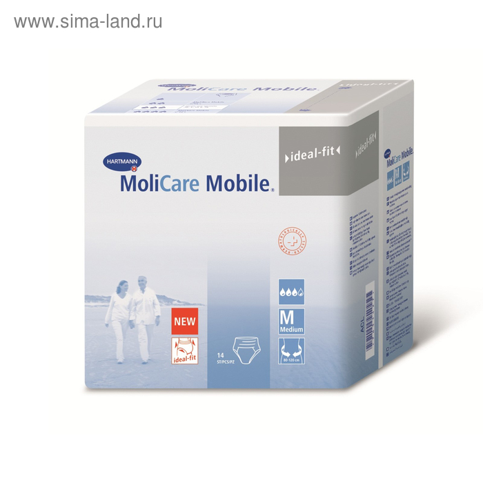 Трусы впитывающие при недержании MoliCare Mobile, размер M, 14 шт - Фото 1