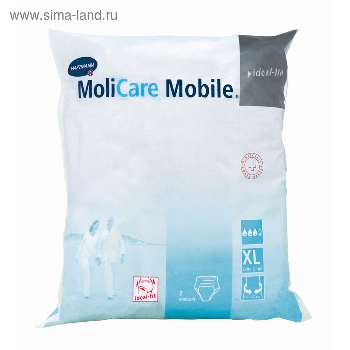 Трусы впитывающие при недержании MoliCare Mobile, размер XL, 2 шт - Фото 1