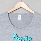 Туника женская Далида принт бирюзовый цвет серый, р-р 50 - Фото 4