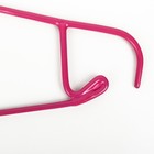 Плечики для одежды Доляна, размер 44-46, антискользящее покрытие, цвет розовый - Фото 3