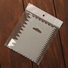 Шпатель кондитерский «Зубчики», 12×10×0,1 см 2941922
