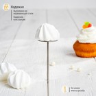 Гвоздь кондитерский, 3.5×7 см, серебристый - Фото 1