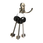 Крючок мебельный ТУНДРА TKd=007, двухрожковый, бронза - Фото 3