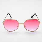 Очки солнцезащитные «OneSun. Футуристические», uv 375, линза 6×13.5 см, розовые - Фото 3