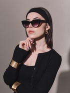 Очки солнцезащитные женские «OneSun. Кошачий глаз», uv 400, градиент, фиолетовые - Фото 3