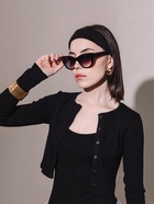 Очки солнцезащитные женские «OneSun. Кошачий глаз», uv 400, градиент, фиолетовые - Фото 11