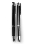 Ручка под логотип Calligrata, шариковая, автоматическая, синий стержень, узел 0.7 мм, корпус чёрный - Фото 1