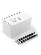 Ручка под логотип Calligrata, шариковая, автоматическая, синий стержень, узел 0.7 мм, корпус чёрный - Фото 4