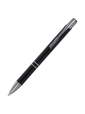 Ручка под логотип Calligrata, шариковая, автоматическая, синий стержень, узел 0.7 мм, корпус чёрный 3120781