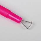 Шабер для снятия гель-лака, 12,5 см, цвет розовый/серебристый - Фото 2