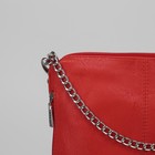 Сумка женская, отдел на молнии, наружный карман, цвет красный - Фото 4