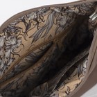 Сумка женская, отдел на молнии, 2 наружных кармана, регулируемый ремень, цвет коричневый - Фото 3