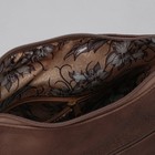 Сумка женская, отдел на молнии, 2 наружных кармана, регулируемый ремень, цвет коричневый - Фото 5