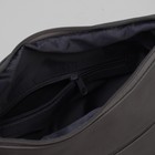 Сумка женская, 1 отдел на молнии, 2 наружных кармана, регулируемый ремень, цвет серый - Фото 5