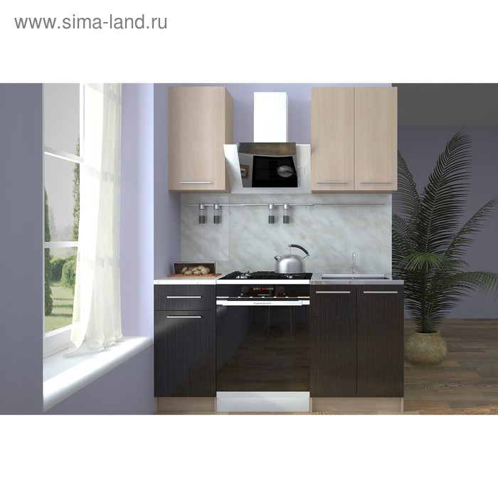 Кухонный гарнитур "Ника", 1000 мм, цвет венге - Фото 1