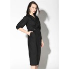 Платье с запахом женское кимоно цвет черный, р-р 46 - Фото 4