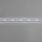 Шторная лента, органза, 3 см, 3 ± 1 м, цвет прозрачный/белый - Фото 4