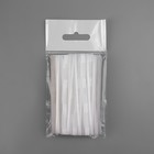 Шторная лента, органза, 3 см, 3 ± 1 м, цвет прозрачный/белый - Фото 6