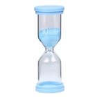 Песочные часы Happy time, на 10 минут, 4 х 11 см, голубые - фото 8672724