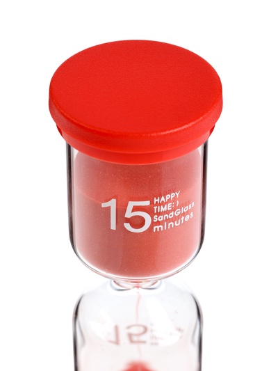 Часы песочные Happy time, на 15 минут, 12.5×4 см