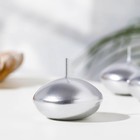 Набор свечей плавающих «Овал», 6 шт., серебристая, 4×2 см - Фото 2