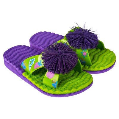 Слайдеры детские, цвет зелёный/фиолетовый, размер 31