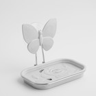 Мыльница пластиковая на присоске «Бабочка», 13×11×9,5 см, цвет МИКС - Фото 5