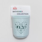 Держатель для зубных щёток и пасты на присоске Love, 6×8×9 см, цвет МИКС - Фото 6