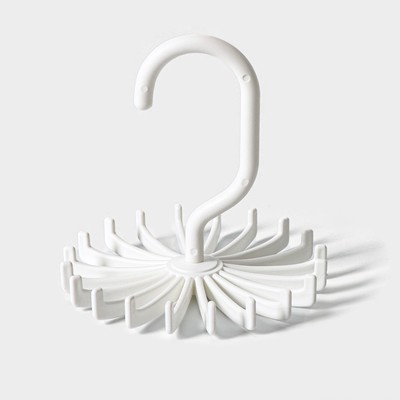 Вешалка для ремней, 11×11×10 см, 20 крючков, МИКС
