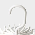 Вешалка для ремней, 11×11×10 см, 20 крючков, МИКС - Фото 3