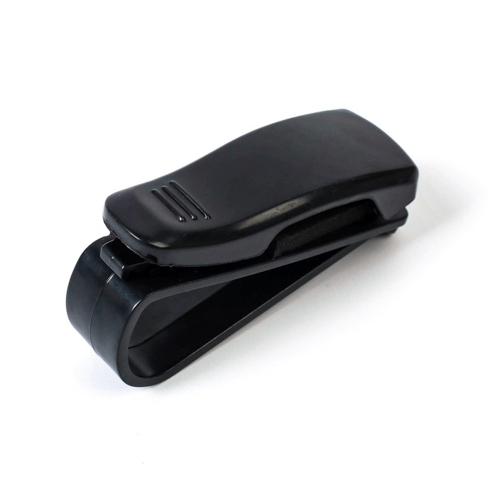 Держатель для очков TORSO, зажим, чёрный - Фото 1