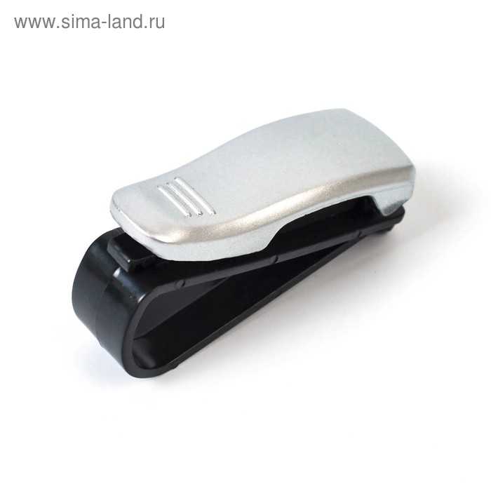 Держатель очков, зажим, пластик, хром - Фото 1