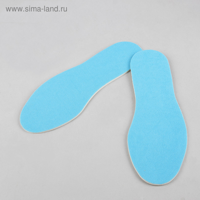 Стельки для обуви, универсальные, 26-36 р-р, пара, цвет голубой - Фото 1