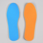 Стельки для обуви, 36 р-р, пара, цвет оранжевый/голубой - Фото 3