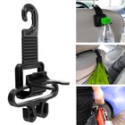 Вешалка на подголовник в авто, чёрный, пластик - Фото 1