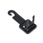 Вешалка на подголовник в авто, чёрный, пластик - Фото 3