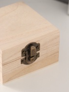 Шкатулка для росписи дерево «Квадратная», для творчества, декора, 8.5×8.5×5 см - Фото 2