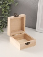 Шкатулка для росписи дерево «Квадратная», для творчества, декора, 8.5×8.5×5 см - Фото 3