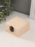 Шкатулка для росписи дерево «Квадратная», для творчества, декора, 8.5×8.5×5 см - Фото 4