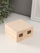 Шкатулка для росписи дерево «Квадратная», для творчества, декора, 8.5×8.5×5 см - Фото 5