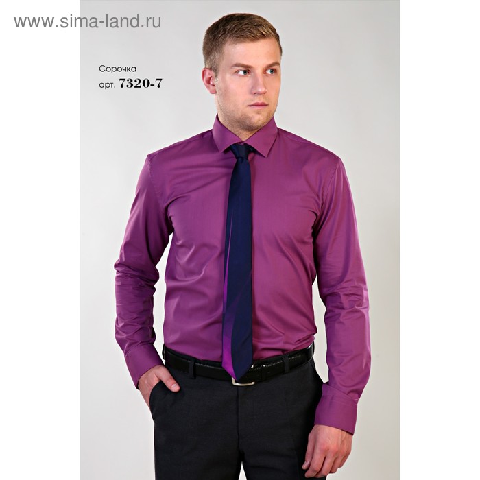 Сорочка мужская, размер 40-182-188, цвет клевер 7320-7 H - Фото 1