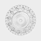 Блюдце Доляна «Эльза», d=12.7 см, стекло, прозрачное - Фото 3