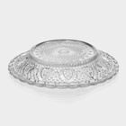 Блюдце Доляна «Эльза», d=12.7 см, стекло, прозрачное - Фото 4