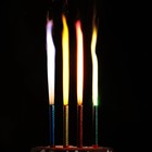 Свечи фонтаны для торта "Радужные искры" 10 см, 30 секунд, цветное пламя, 4 шт - Фото 5